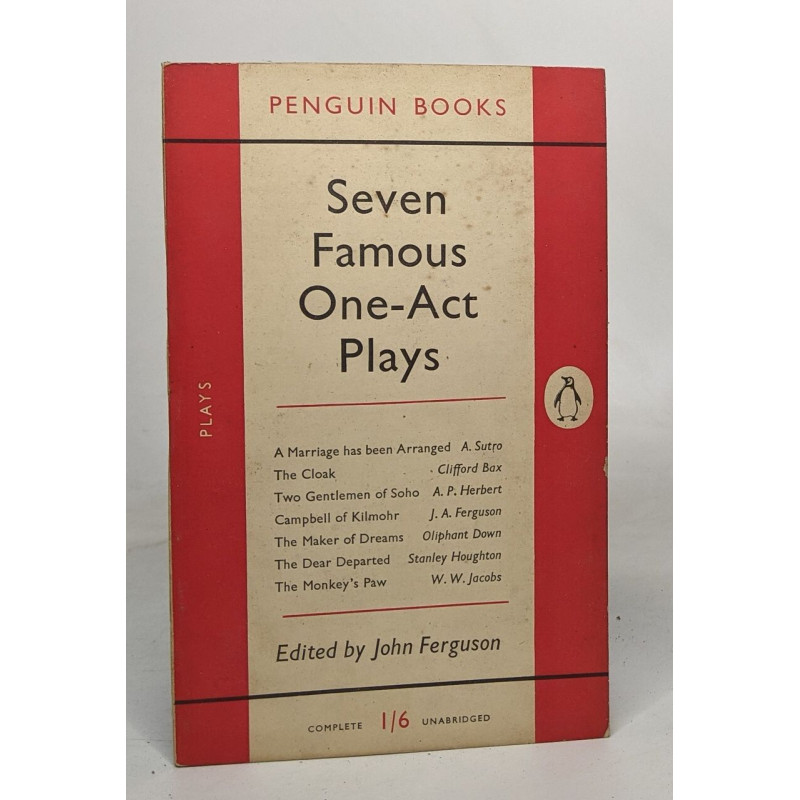 Seven famous one-act plays: titres voir des description détaillée