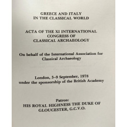 Acta of the XI international congress of classical archaeology...