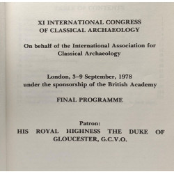 Acta of the XI international congress of classical archaeology...