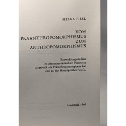 Vom prä anthropomorphismus zum anthropomorphismus