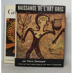 Lot de 2 tomes issus de "l'univers des formes - Le monde grec":...
