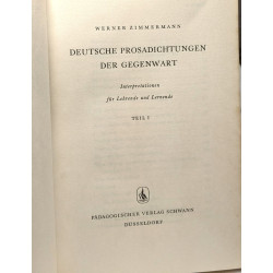 Deutsche prosadichtungen der gegenwart Teil 1