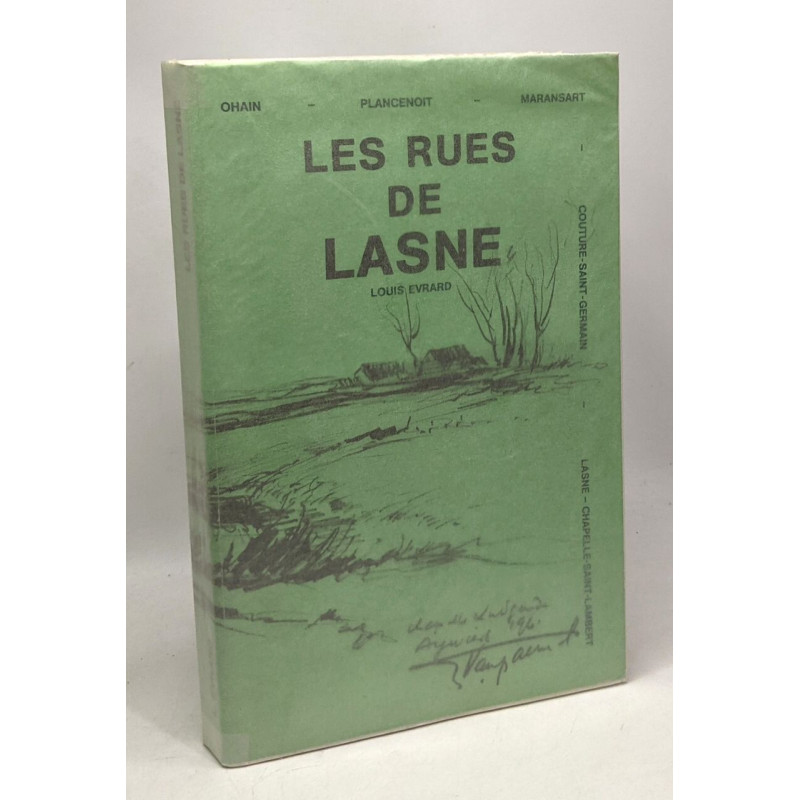 Les rues de Lasne (avec son plan sur carte dépliante séparée)...