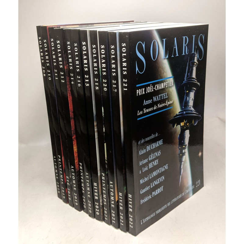 Solaris - 11 volumes entre 2018 et 2022:...