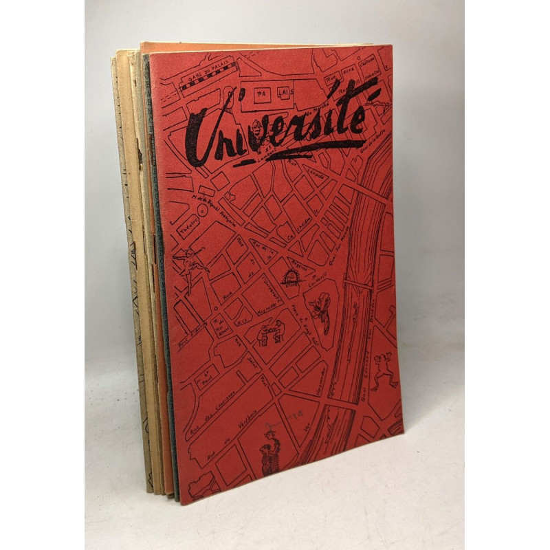 Université périodique 9 numéro: Année 7 n°2 (1954) + Année 8 n°1 +...