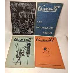 Université périodique 9 numéro: Année 7 n°2 (1954) + Année 8 n°1 +...