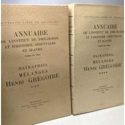 Annuaire de l'institut de philologie et d'histoire orientales et...