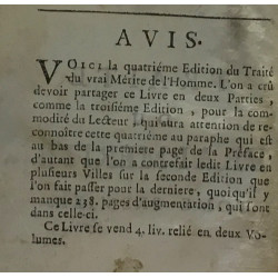 Traité du vrai mérite de l'homme considere dans tous les ages et...