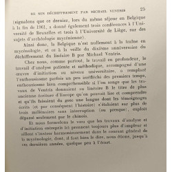 Le mycénien à la veille du dixième anniversaire de son...