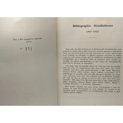 Bibliographie stendhalienne 1947-1952