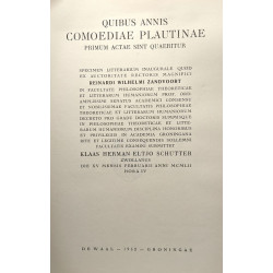 Quibus annis comoediae plautinae primum actae sint quaeritur
