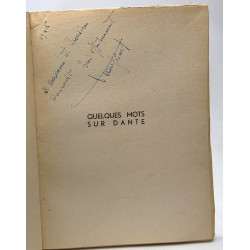 Quelques mots sur Dante