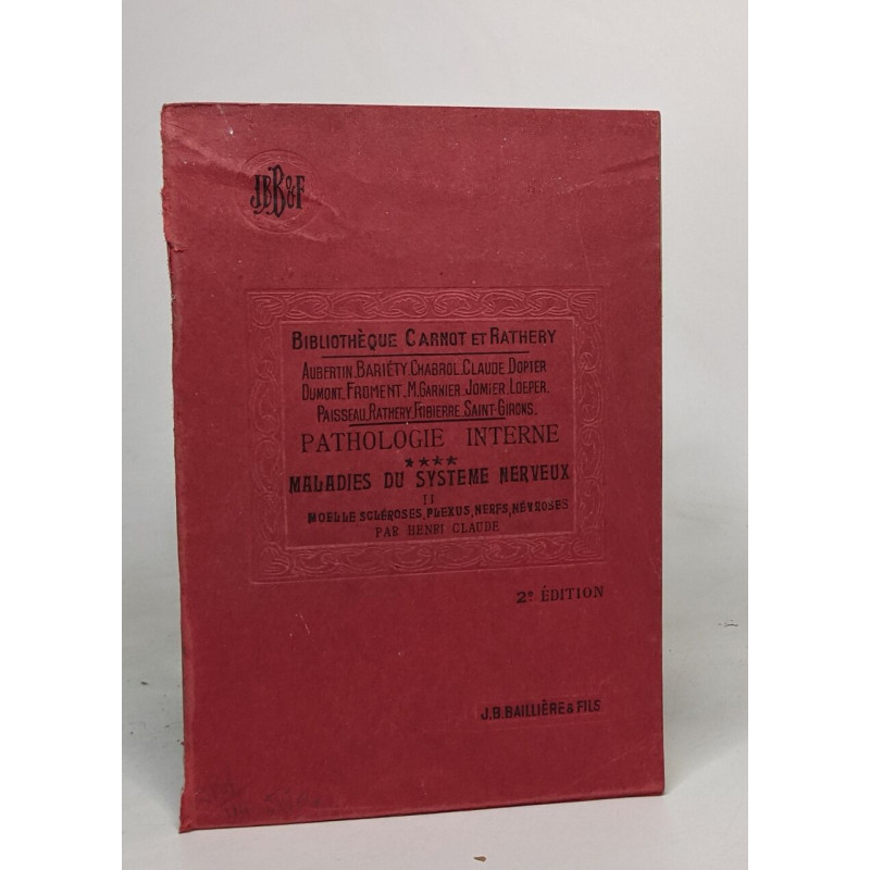 Bibliothèque du doctorat en médecine: précis de pathologie interne...