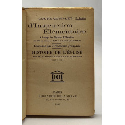Cours complet d'instruction élémentaire à l'usage des Maisons...