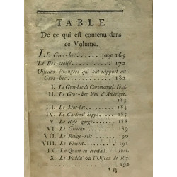 Histoire naturelle des oiseaux - tome second + Tome sixième --- 2...