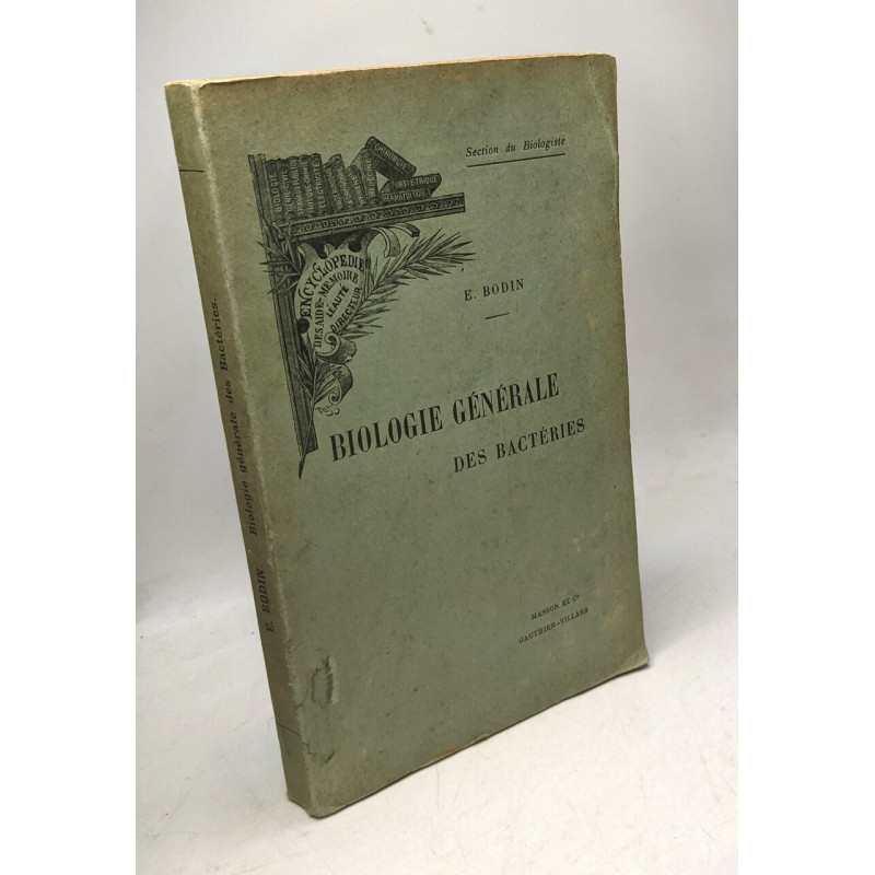 Biologie générale des bactéries