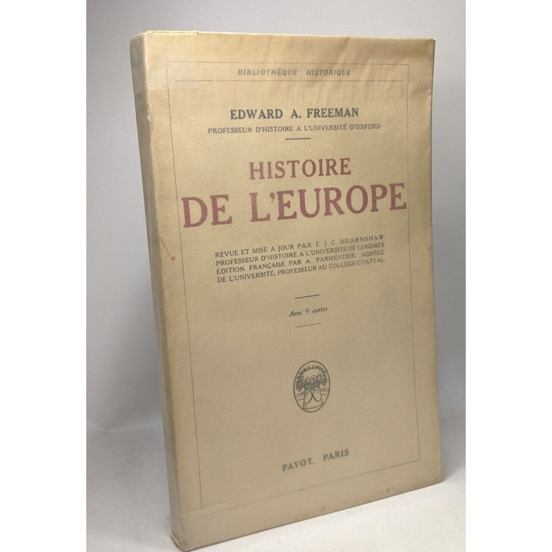 Histoire de l'Europe - bibliothèque historique