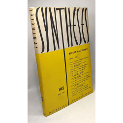 Synthèses n°195 Aout 1962 - Maurice Maeterlinck