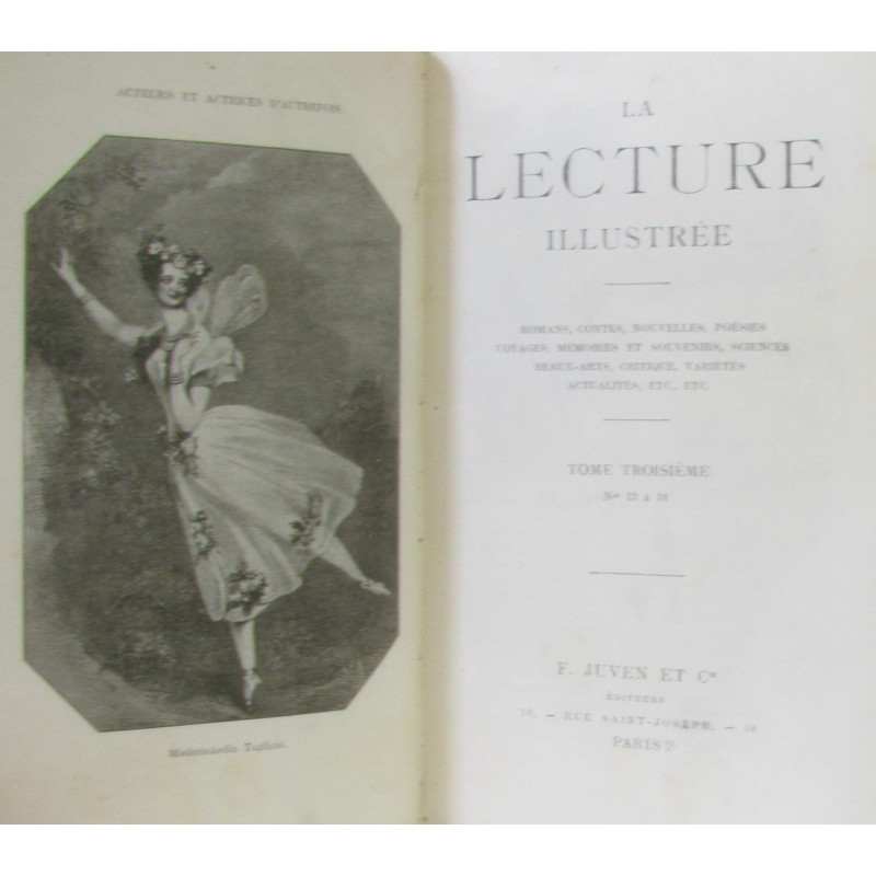 La lecture illustrée - tome troisième n°s 13 à 18 romans contes...