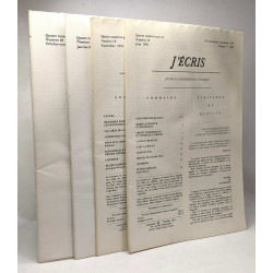 J'écris - journal d'information technique - Volume V n°18 19...
