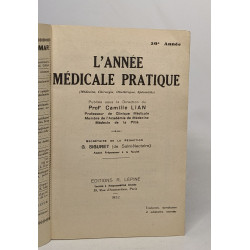 L'année médicale pratique 1952