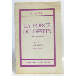 La force du destin opéra en 4 actes édition bilingue