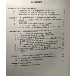 Les dissolutions successives du Comité Spécial du Katanga