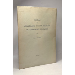 Essai de vocabulaire anglais-français de l'armurerie de chasse