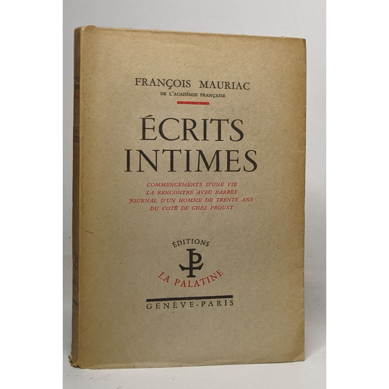 Écrits intimes