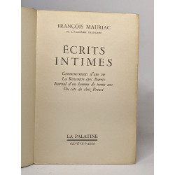 Écrits intimes