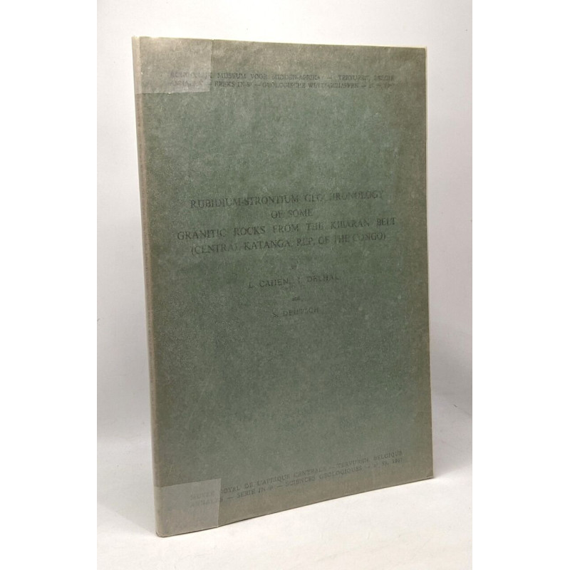 Rubidium-Strontium geochronology of some granitic rocks from the...