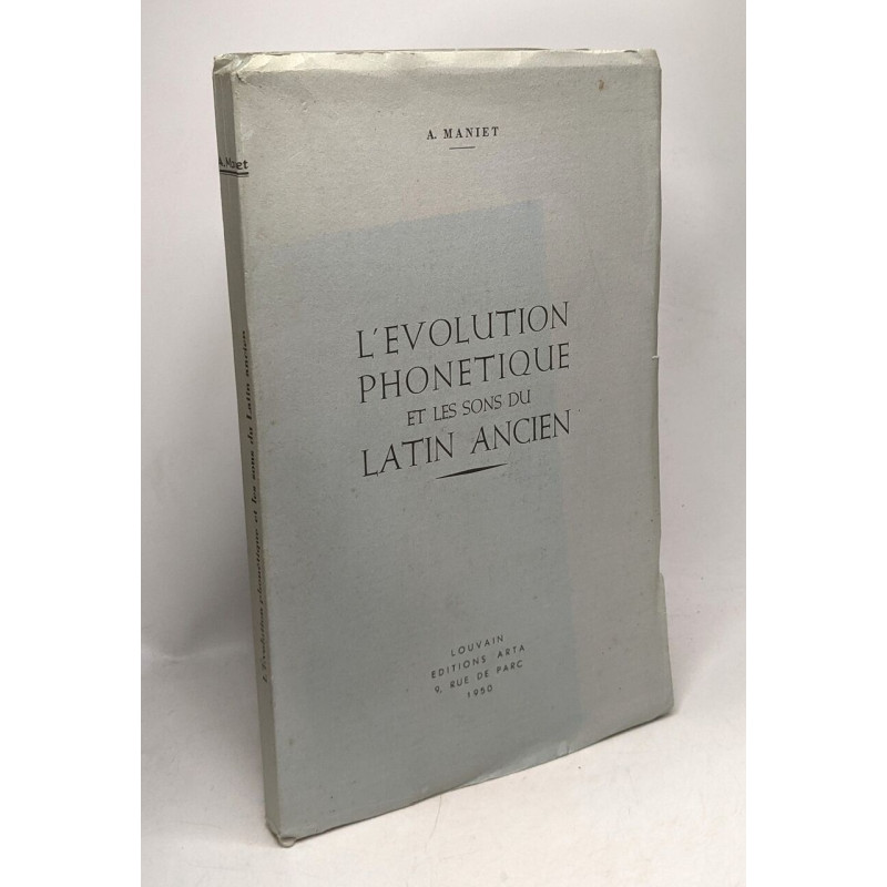 L'évolution phonétique et les sons du latin ancien