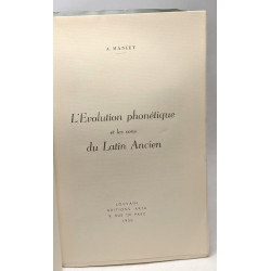 L'évolution phonétique et les sons du latin ancien