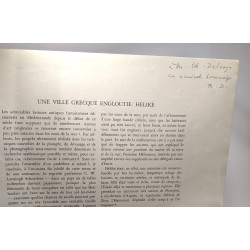 Une ville grecque engloutie: Héliké / Bulletin van de vereniging...