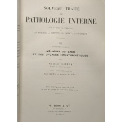Nouveau traité de pathologie interne - TOME 1 (Deux volumes 1926)...
