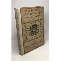 Oxford University Press - general catalogue 1922
