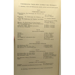 Wörterbuch der mythologie - TOME 1 Abteilung die alten...