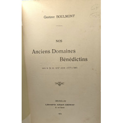 Nos Anciens Domaines Bénédictins vers la fin du XVIIIe siècle...