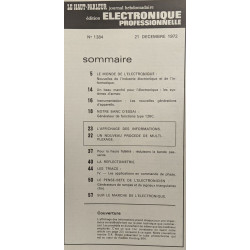 2 numéros de Electronique professionnelle: 24 février 1972 n°1344...