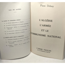 L'ORDRE FRANCAIS L' Algérie L'armée et le Communisme Nationa