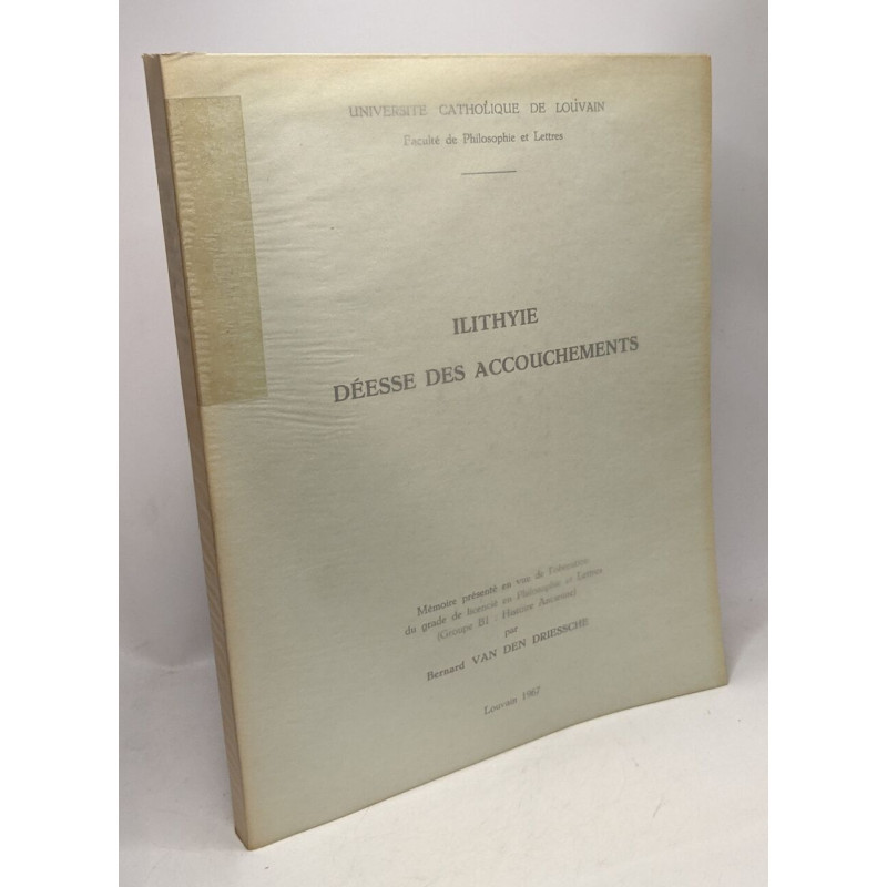 Ilithyie déesse des accouchements - Mémoire - Université...