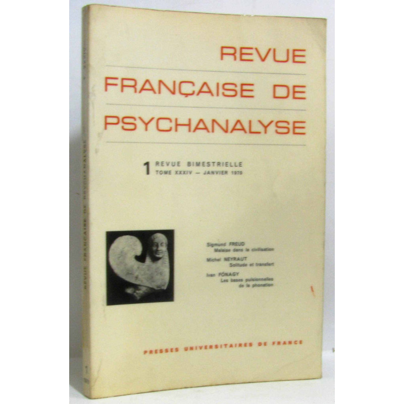 Revue de francaise de psychanalyse 1 revue bimestrielle tome...