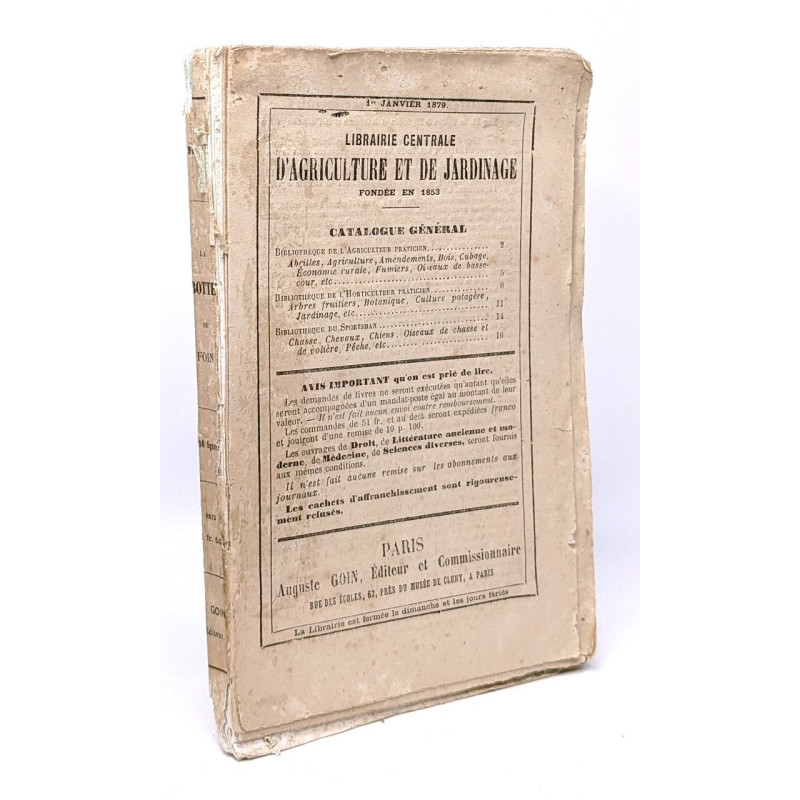 Librairie centrale d'agriculture et de jardinage - 1er janvier...