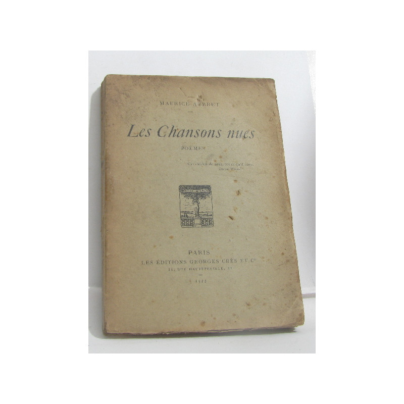 Les chansons nues poèmes