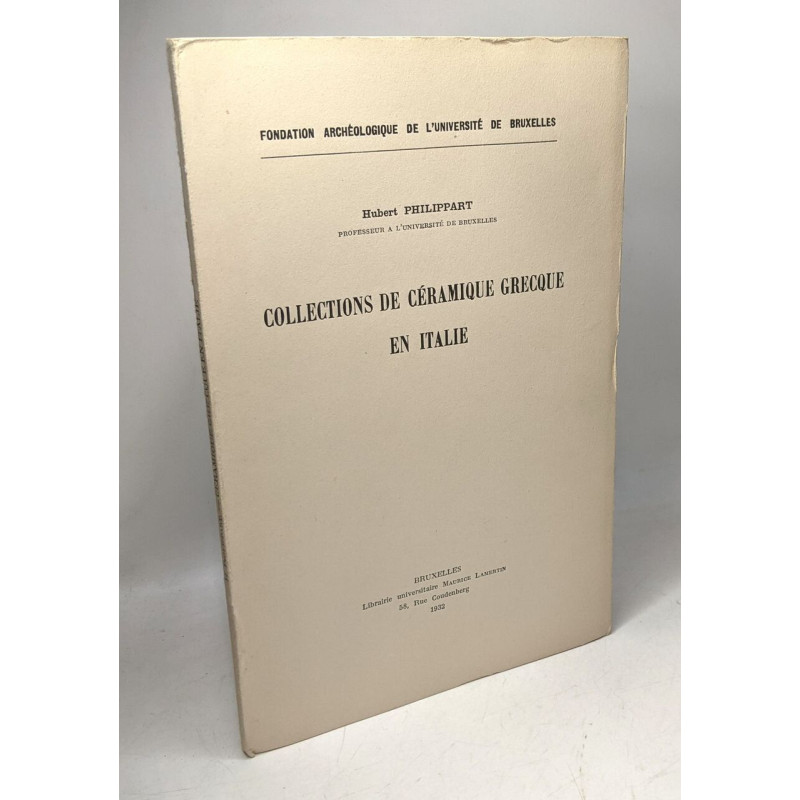 Collections de céramique grecque en Italie - fondation...