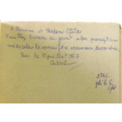 Eau dangereuse (avec hommage de l'auteur)