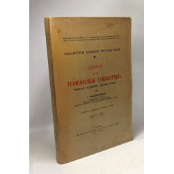 Lexique de la terminologie linguistique français allemand anglais...