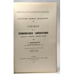 Lexique de la terminologie linguistique français allemand anglais...