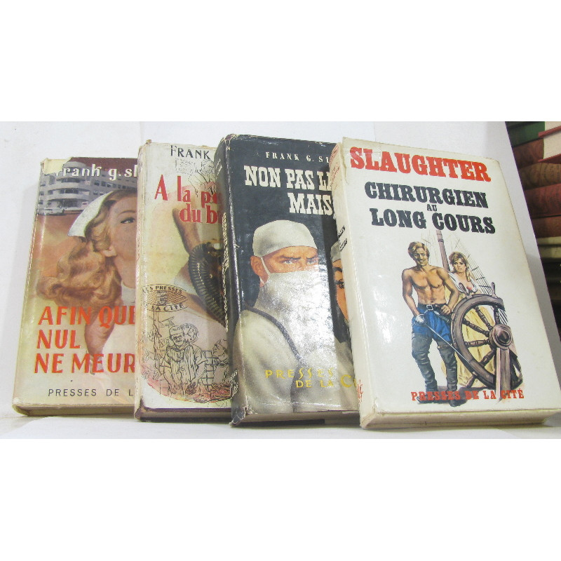 Lot de 4 livres / Chirurgien au long cours - non pas la mort......