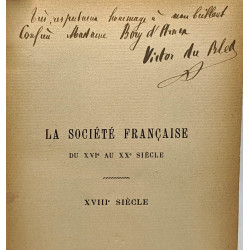 La société Française du XVIe siècle au XXe siècle - 8e série...
